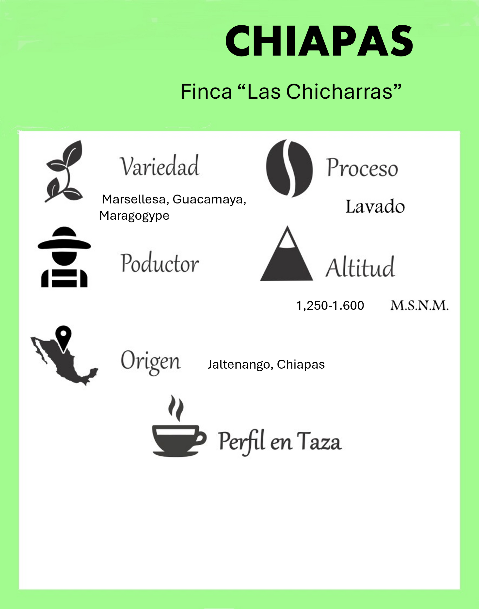 Café de Chiapas, proceso Lavado. - Mi tienda